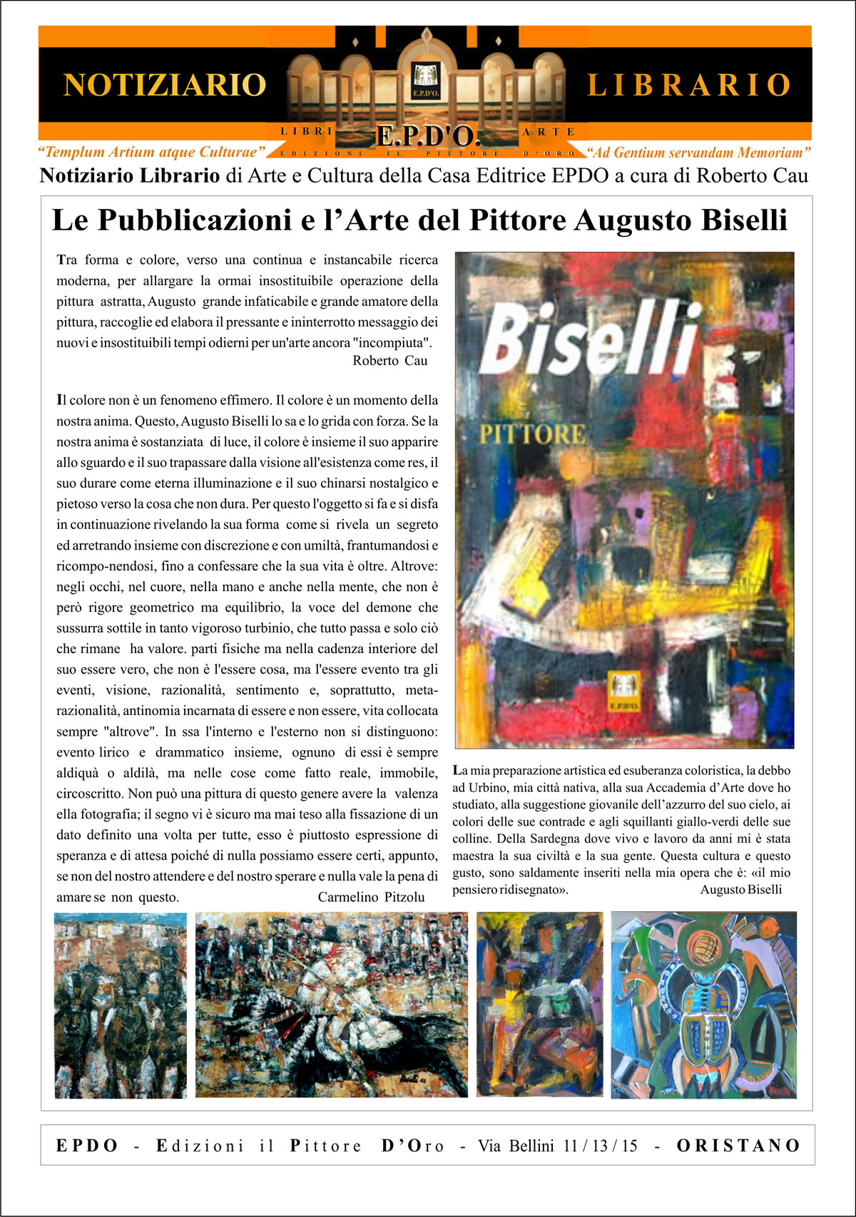 Notiziario Librairio EPDO - Augusto Biselli